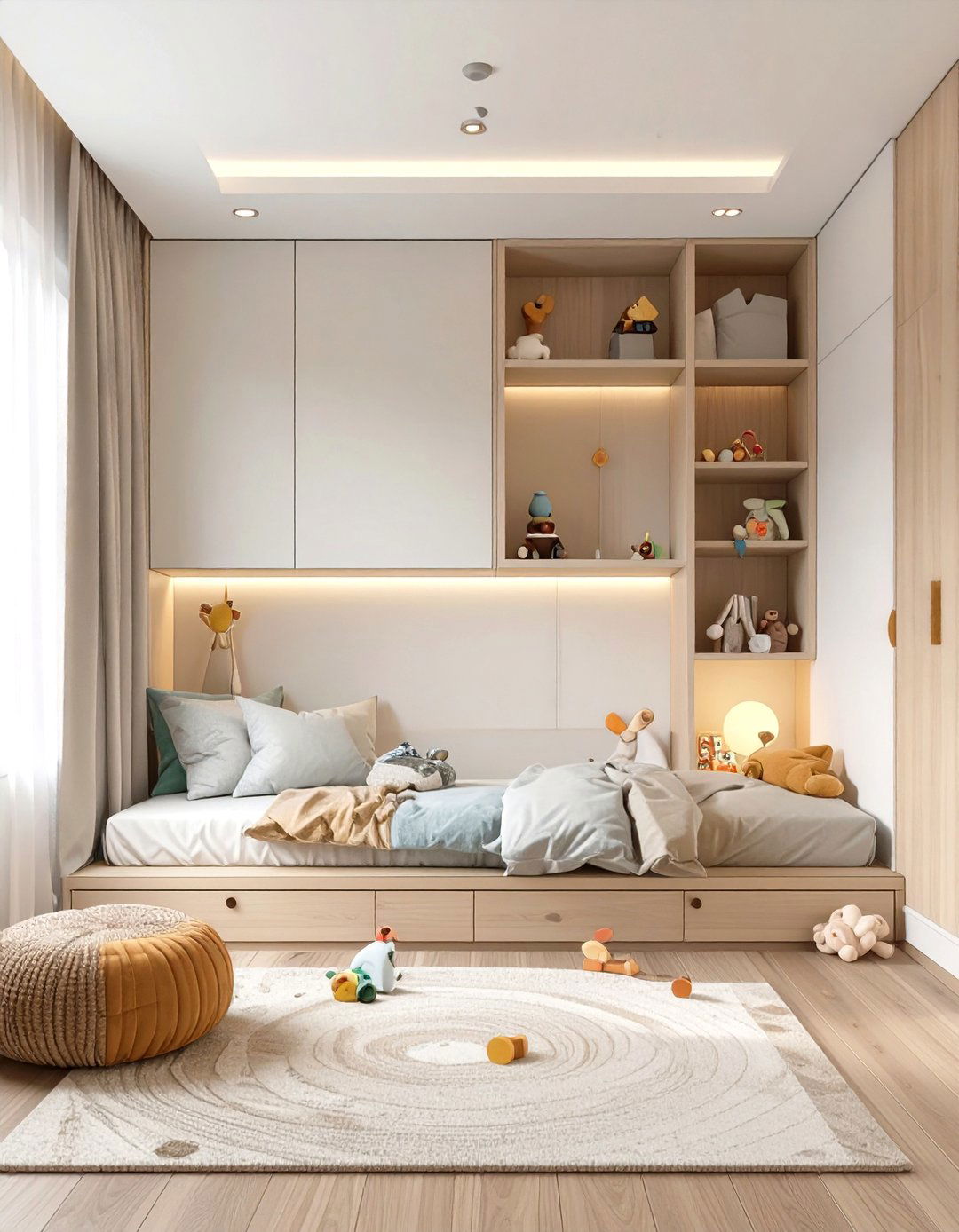 The Uncluttered Kids Room - 30 interior design for a minimalist home ideas
