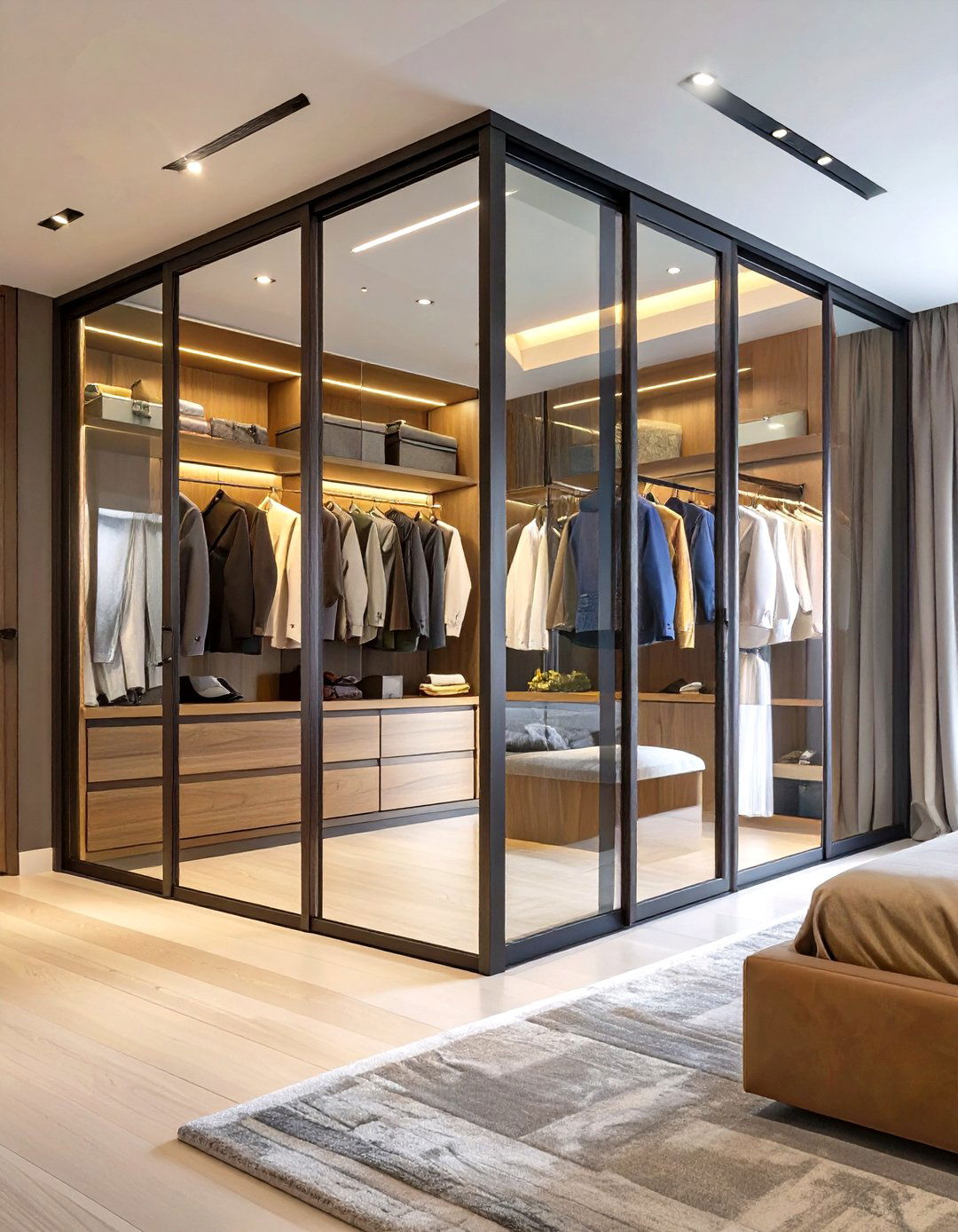 The Unconventional Glass House Closet - 30 design your own closet ideas