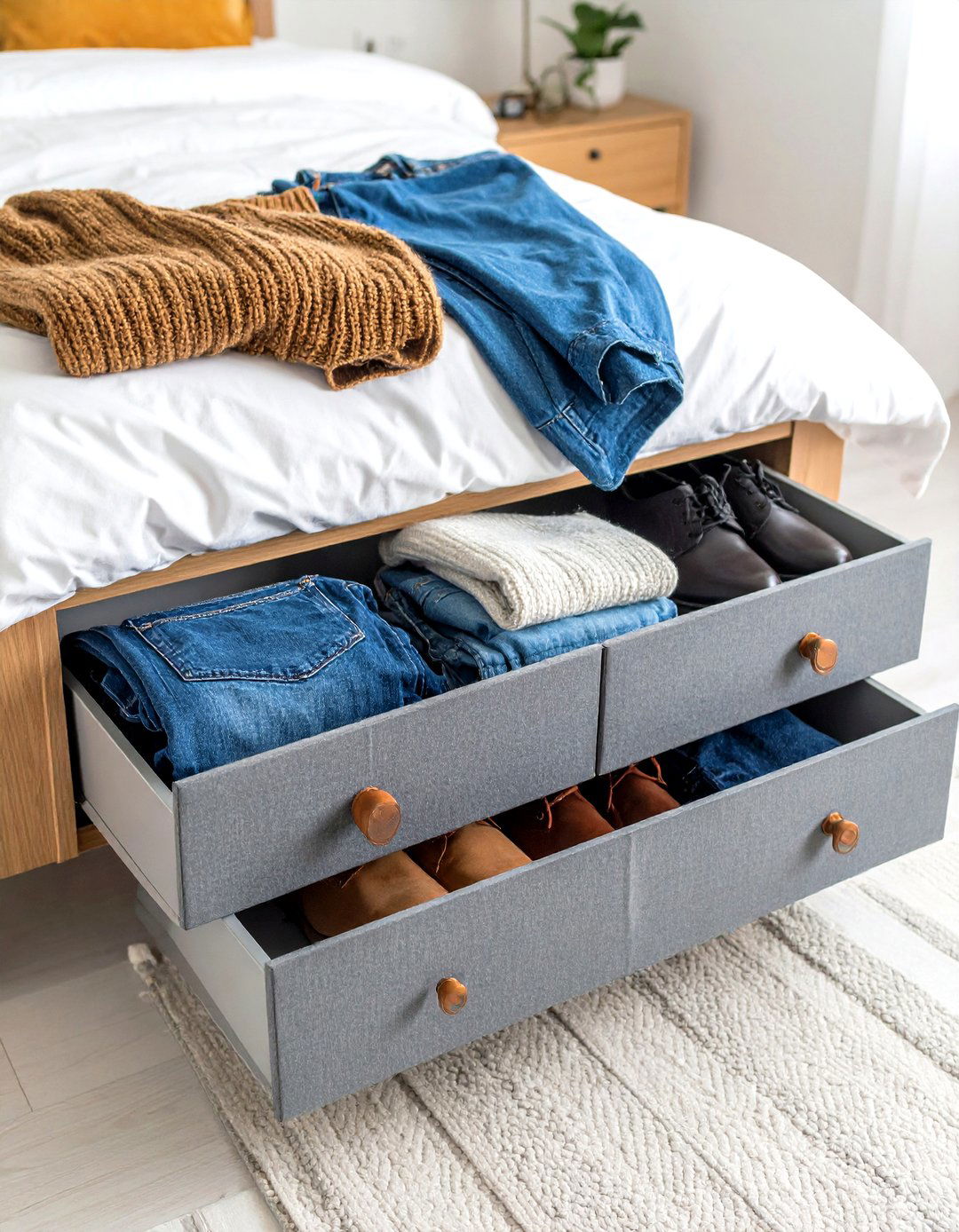 The Under Bed Storage Drawers - 30 dorm storage ideas