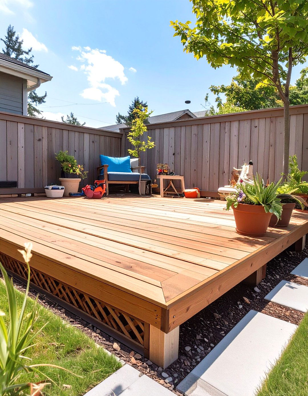 The Under Deck Storage Solution - 30 inexpensive deck ideas