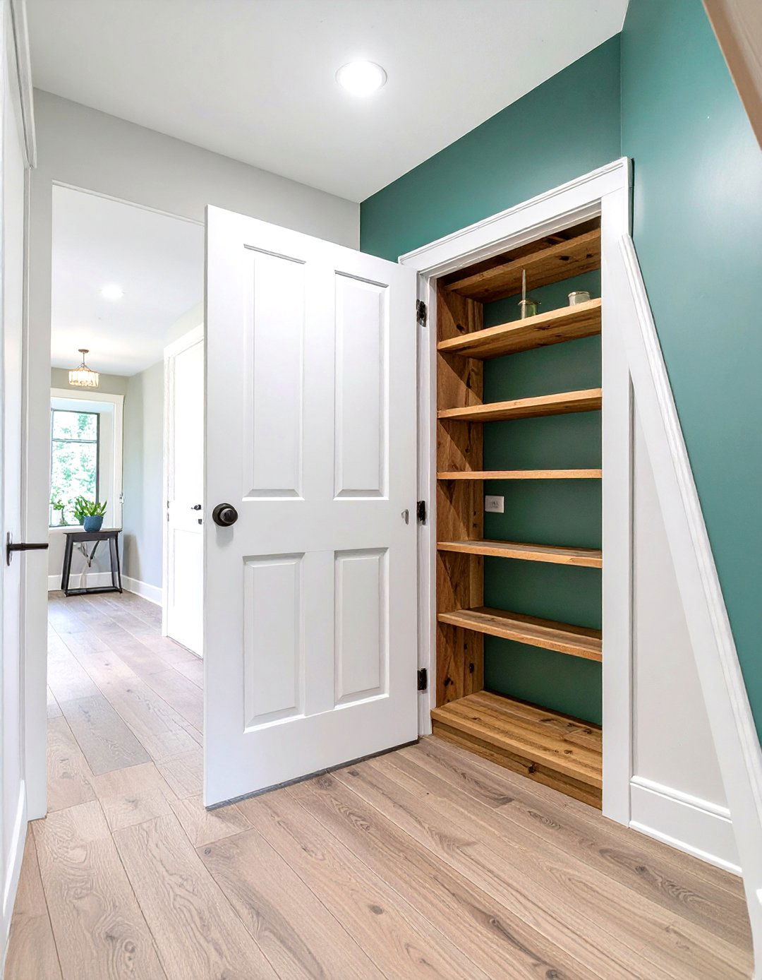 The Under Staircase Pantry Nook - 30 hidden small walk in pantry ideas