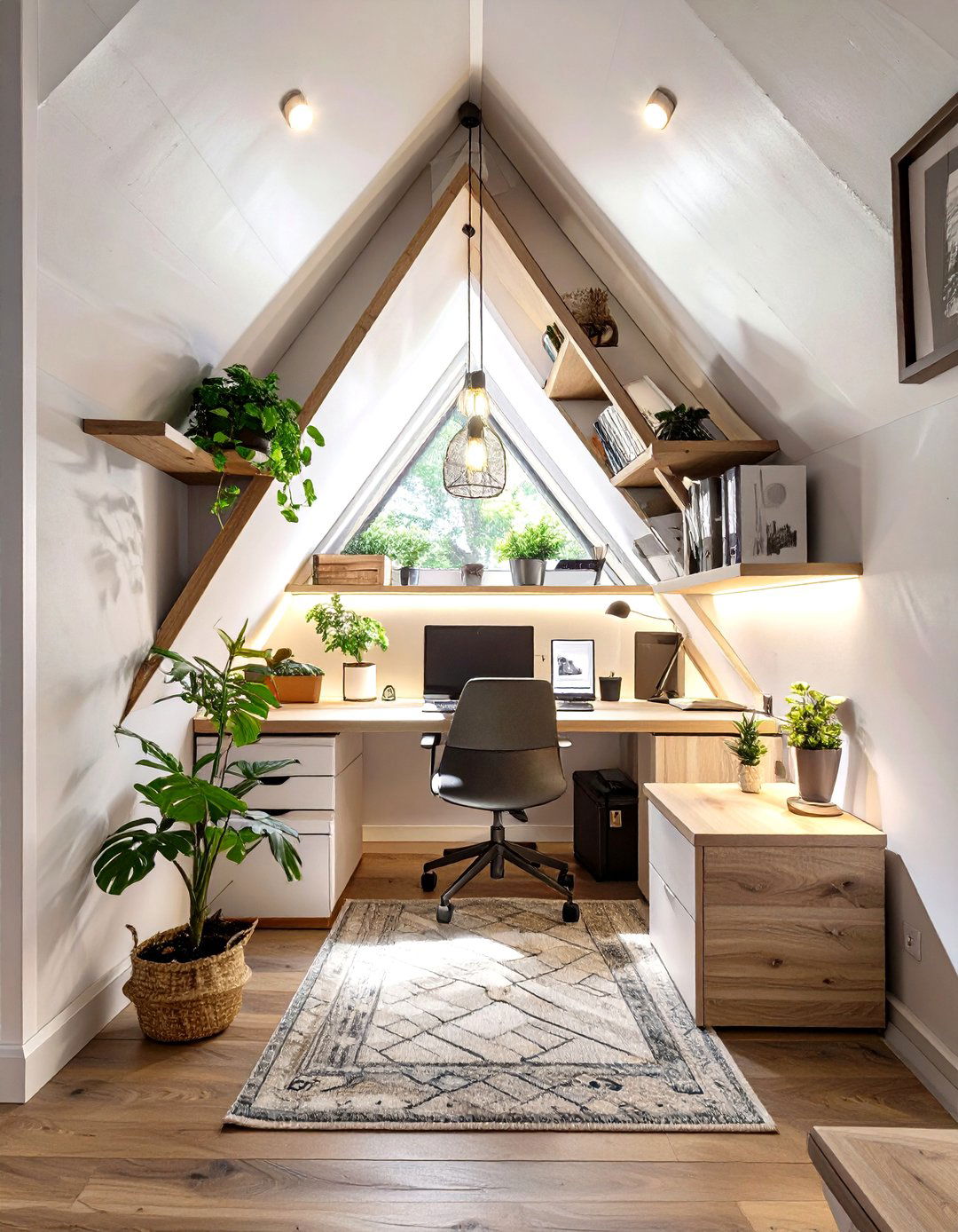 The Under Stairs Home Office - 30 cool home office ideas