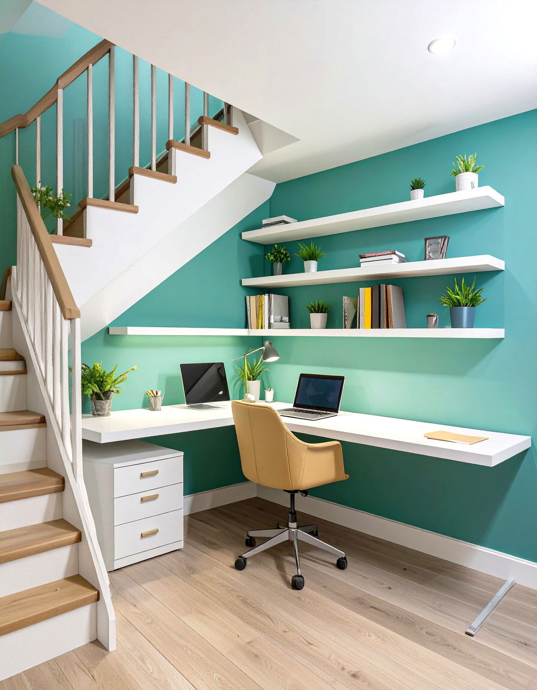 The Under Stairs Nook Home Office - 30 ikea home office ideas