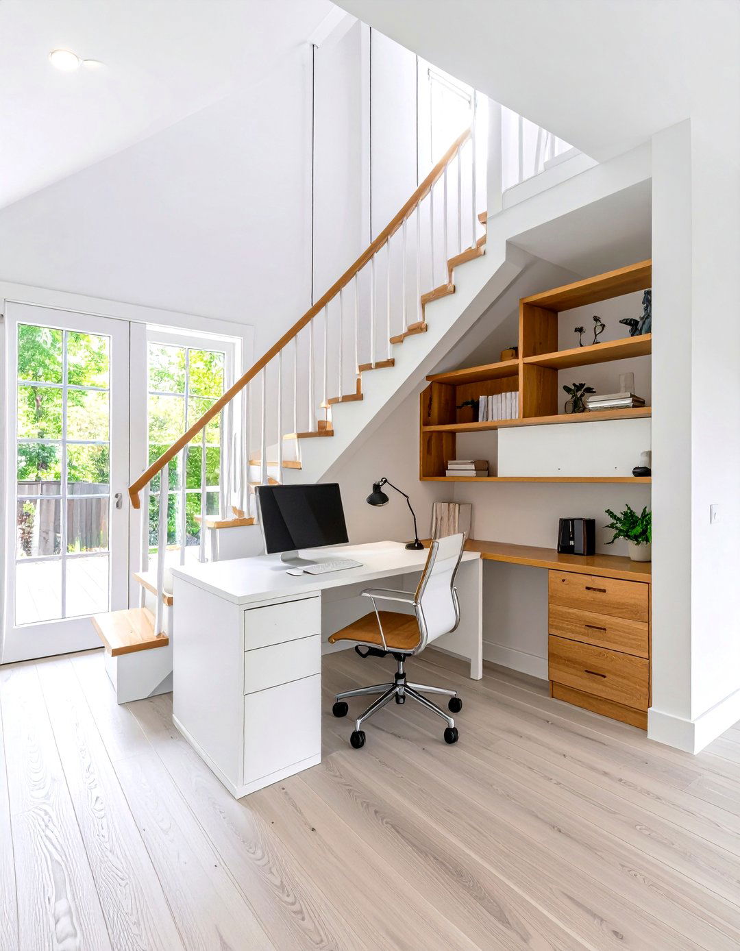 The Under Stairs Office and Storage Nook - 30 home office storage ideas