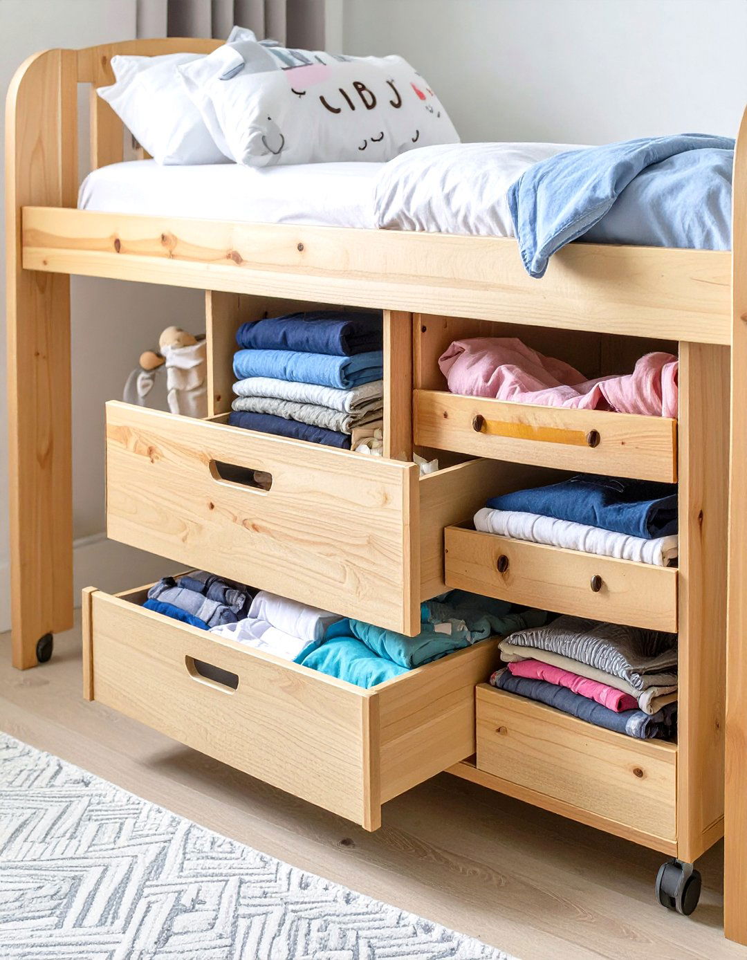 The Under the Bed Drawer Kids Closet - 30 kids closet ideas