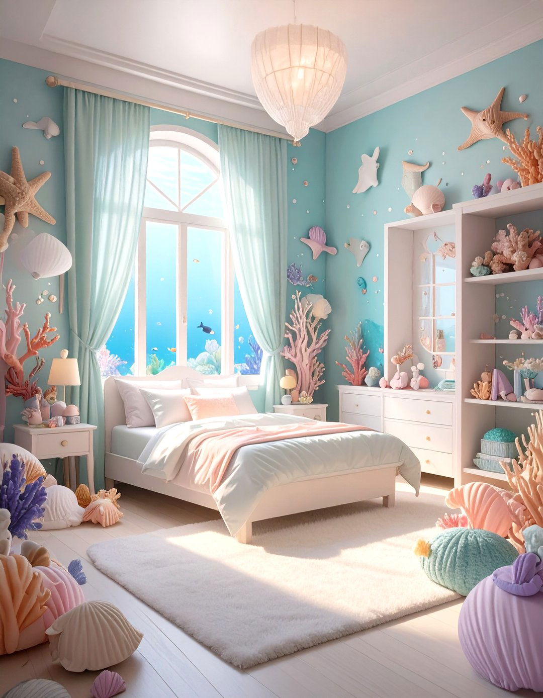 The Under the Sea Mermaid Room - 30 girls room decor ideas