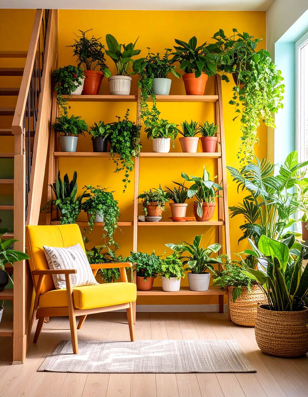The Under the Stairs Garden Nook - 30 indoor garden ideas
