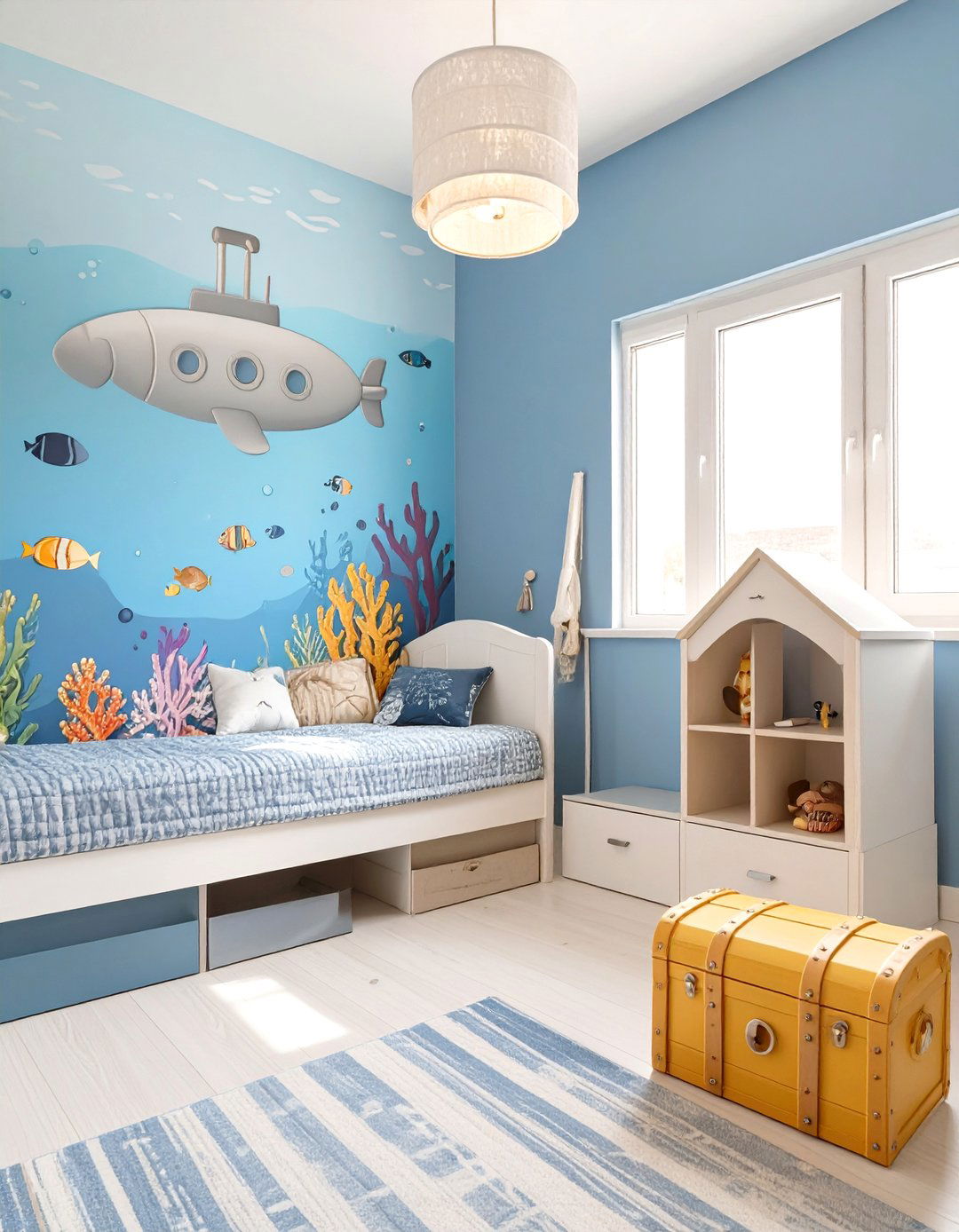 The Undersea Adventure Game Room - 30 kids game room ideas