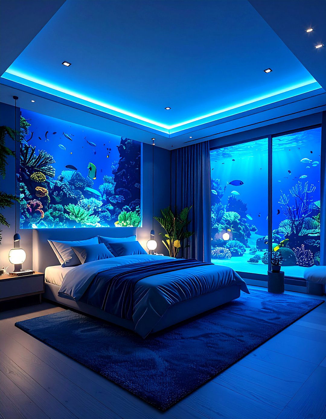 The Underwater Sanctuary AI Bedroom - 30 ai bedroom design ideas