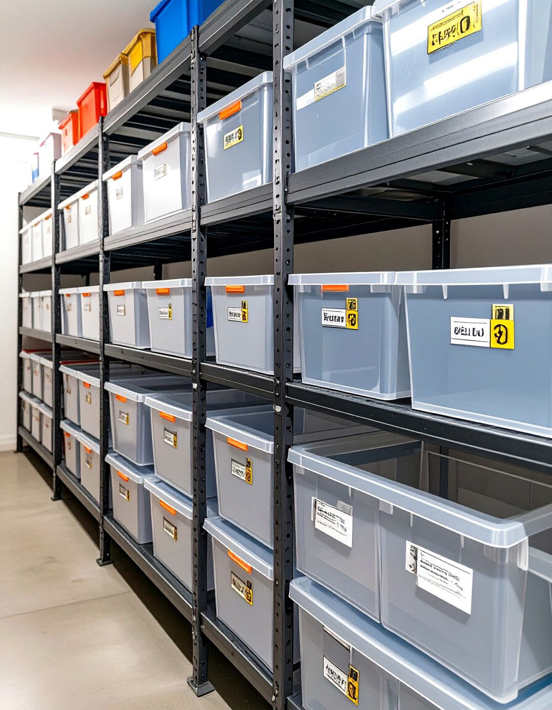The Uniform Bin and Label System - 30 basement organization ideas
