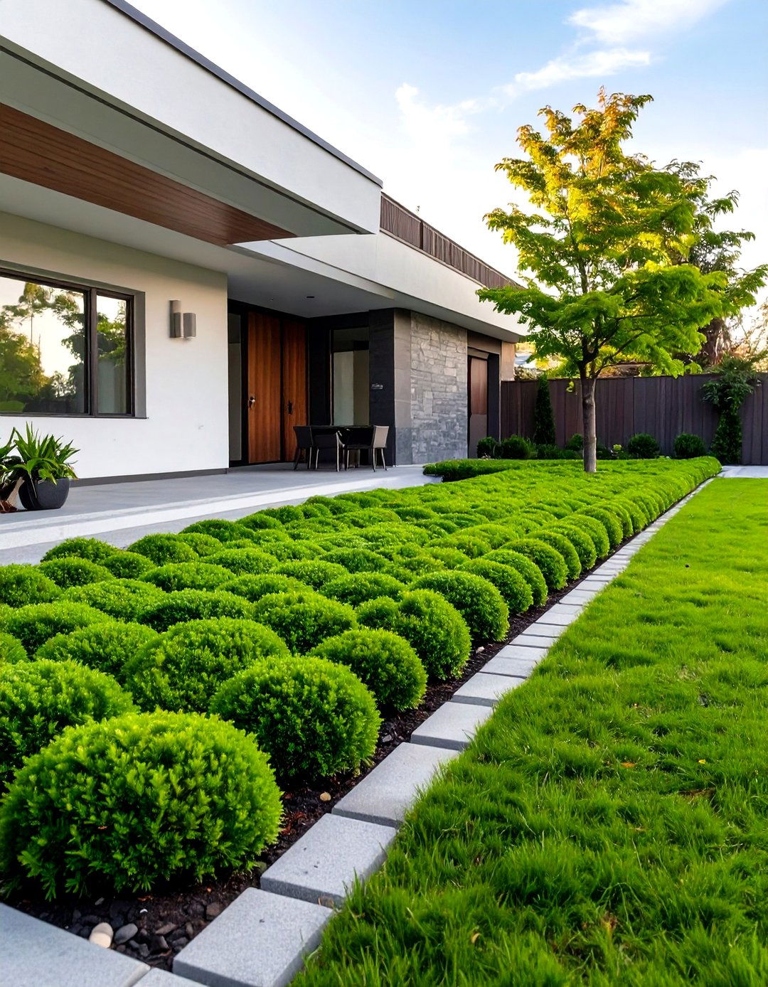 The Uniform Groundcover Planting - 30 curb appeal front yard landscaping ideas on a budget