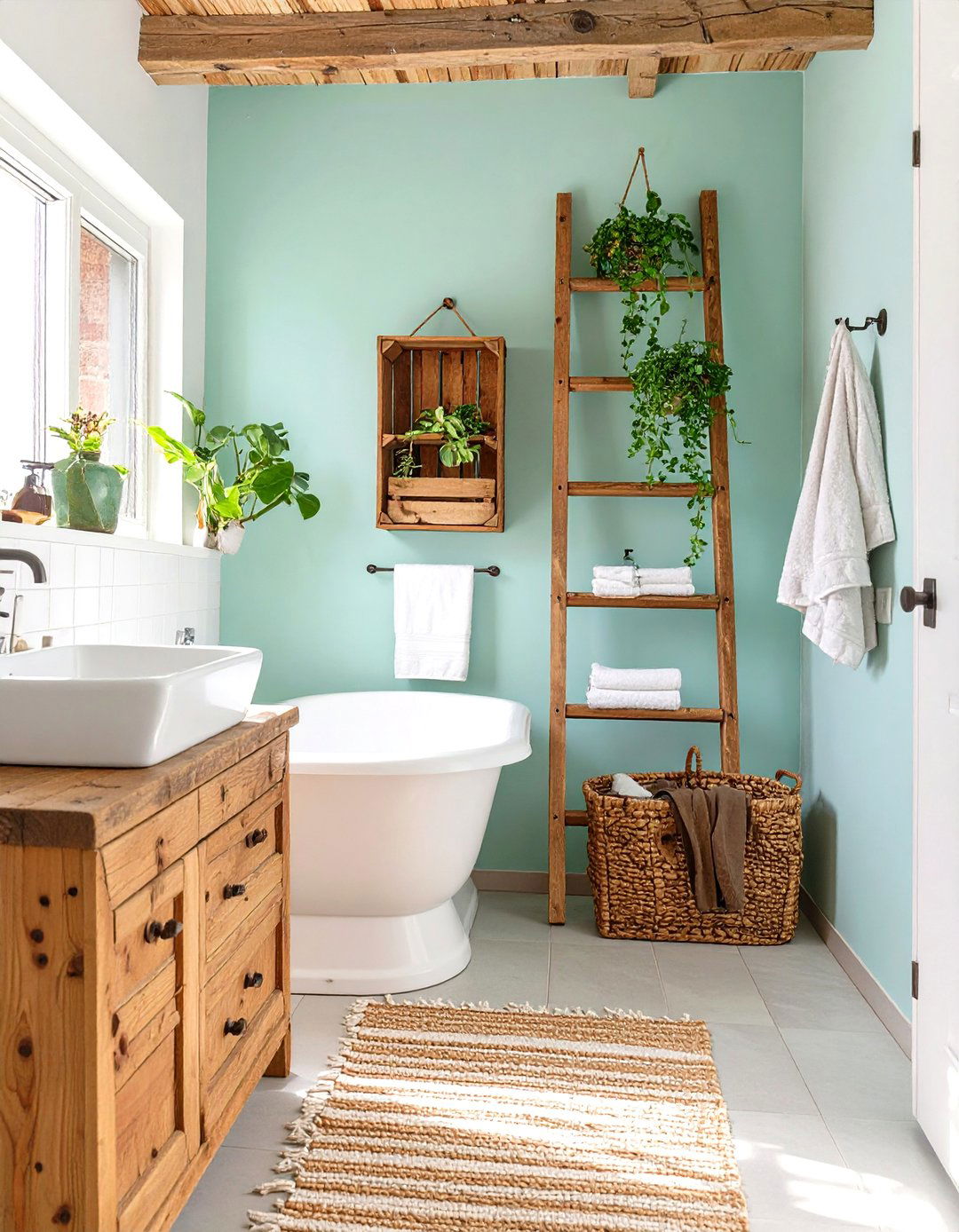 The Upcycled Charm Bathroom - 30 bathroom remodel ideas on a budget