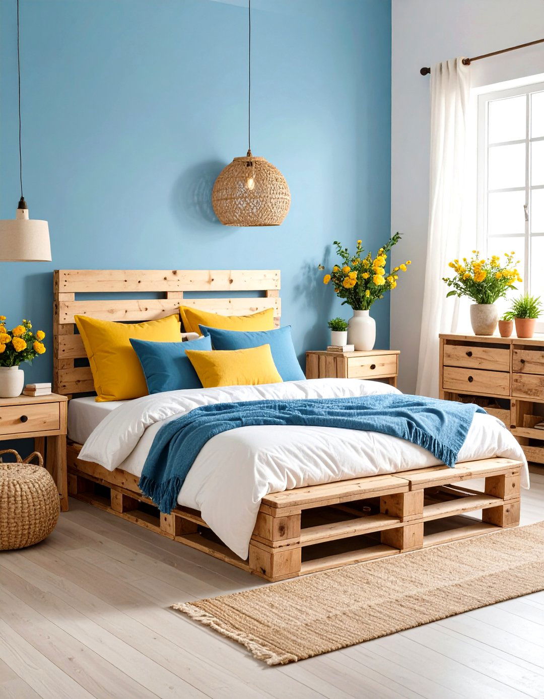 The Upcycled Pallet Furniture Bedroom - 30 diy bedroom ideas