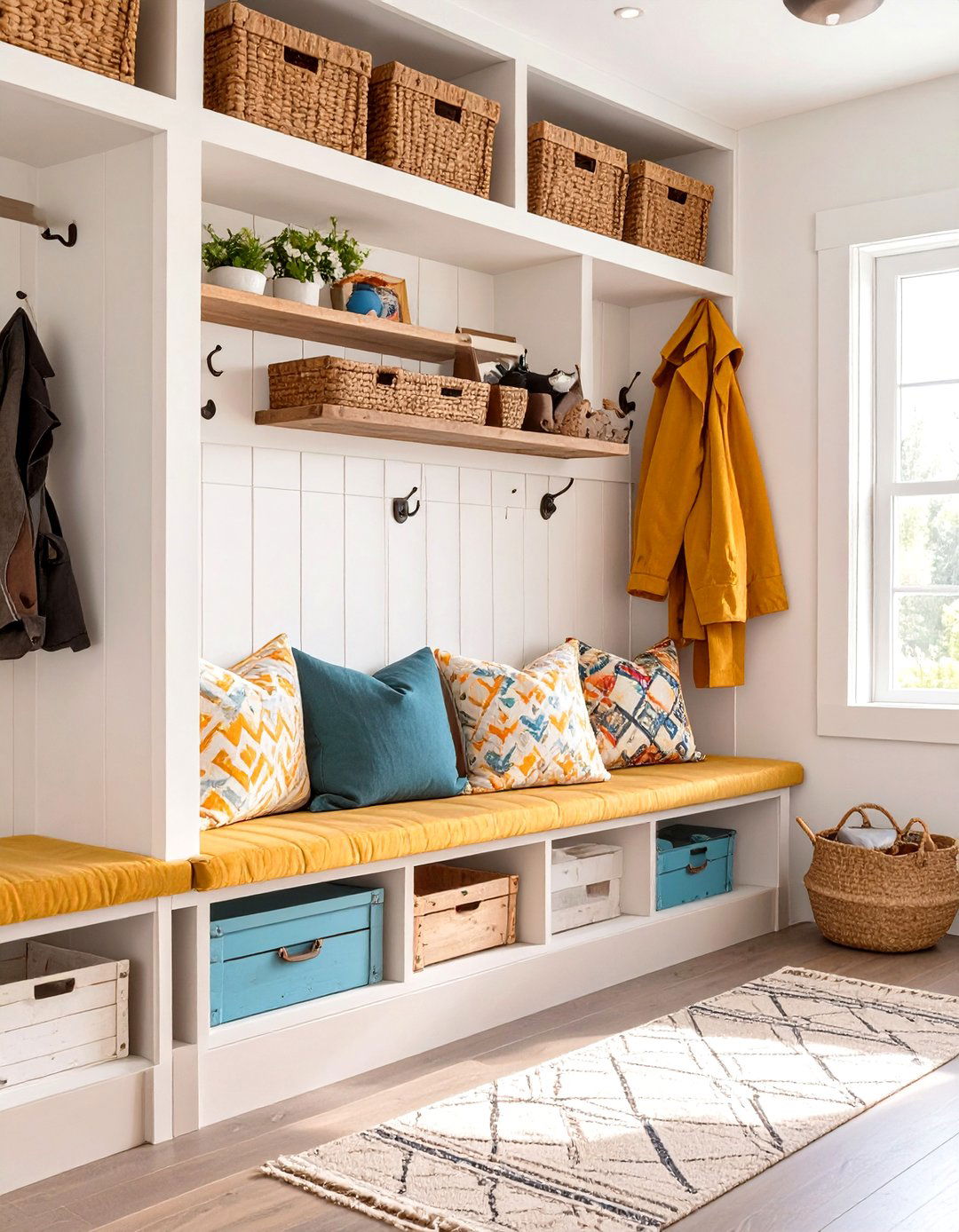 The Upcycled and DIY Mudroom - 30 mudroom storage ideas