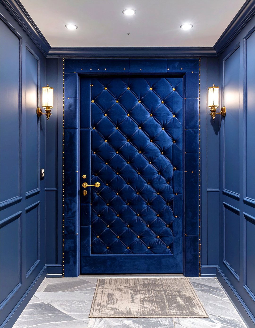 The Upholstered Basement Door - 30 basement door ideas