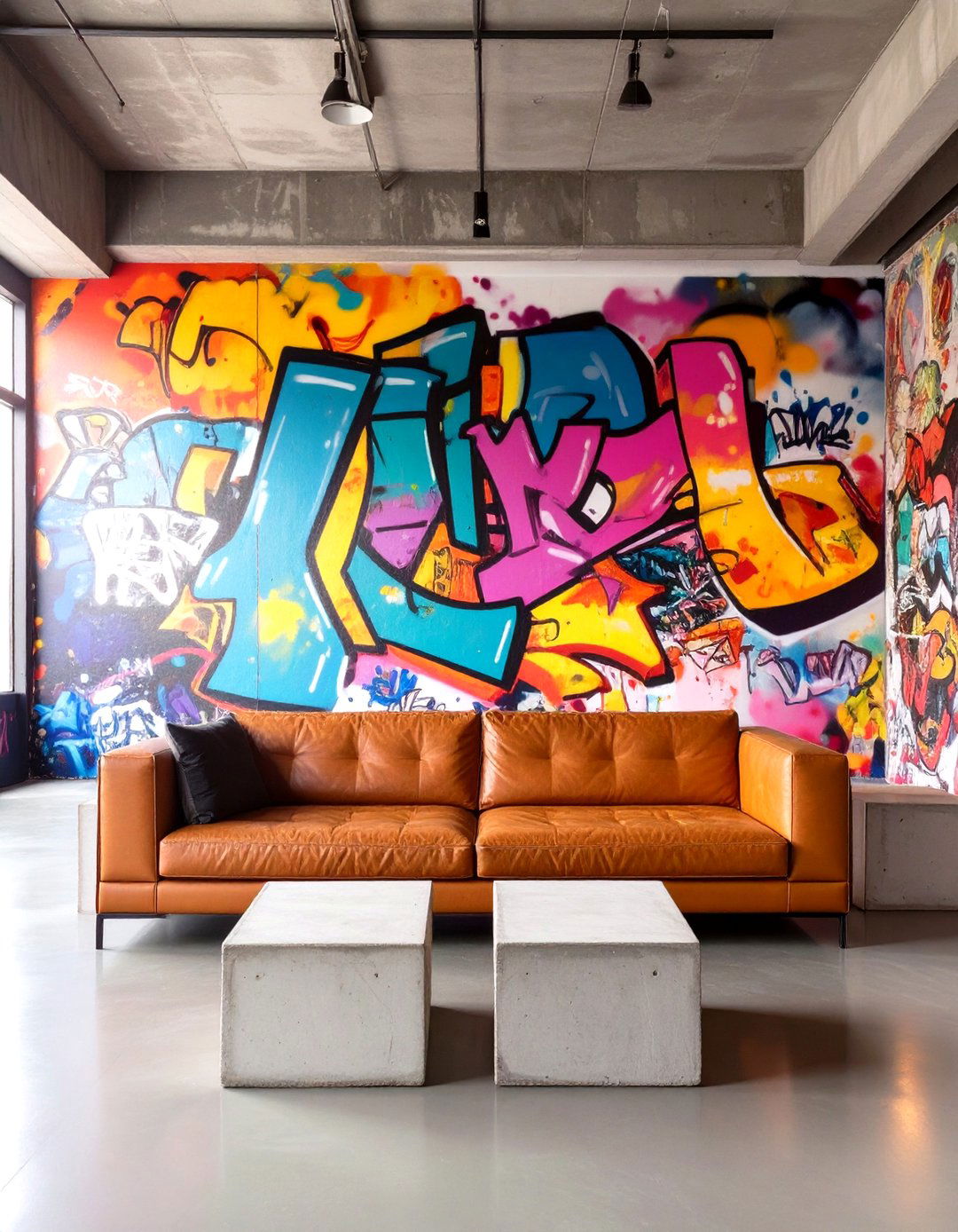 The Urban Graffiti Den - 30 man cave furniture ideas