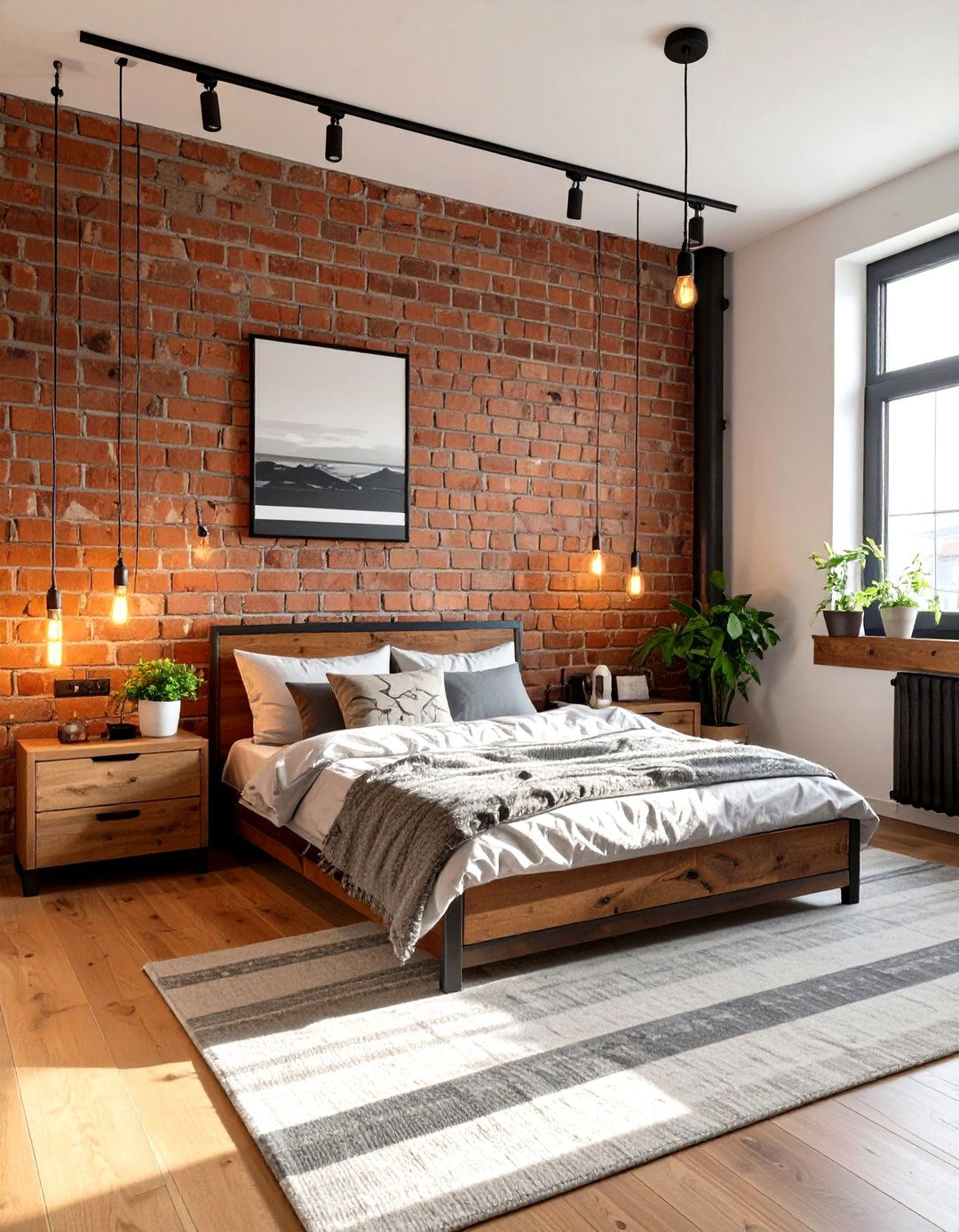 The Urban Industrial Brick Bedroom - 30 boys bedroom paint ideas