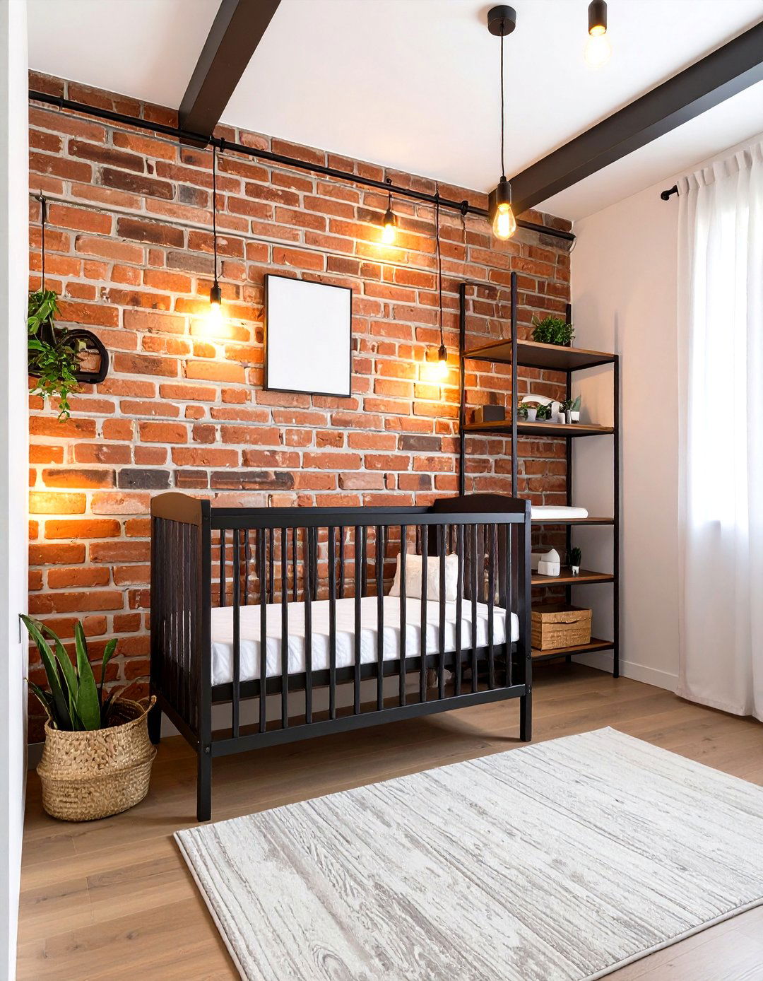 The Urban Industrial Chic Nursery - 30 modern baby girl room ideas