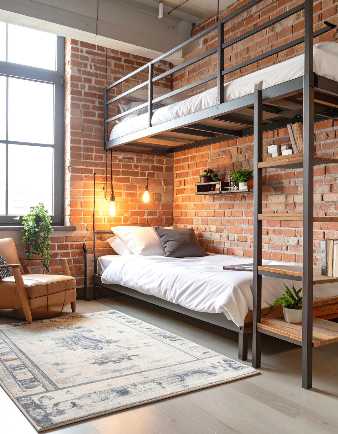 The Urban Industrial Dorm Room - 30 dorm room ideas for girls