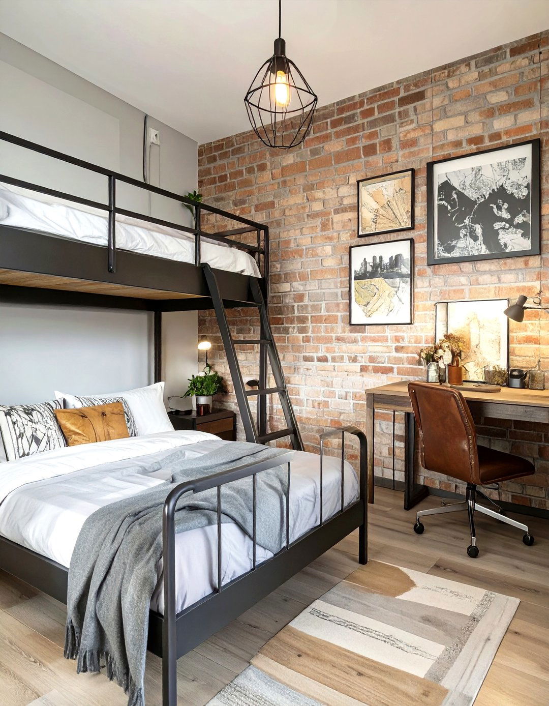 The Urban Industrial Dorm Room - 30 boy dorm room ideas