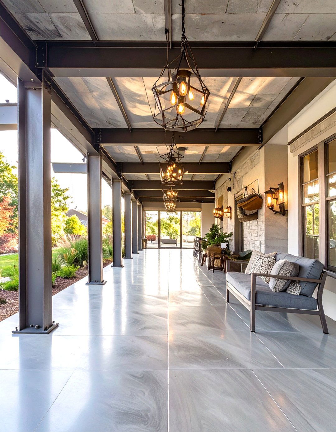 The Urban Industrial Porch - 30 covered front porch ideas