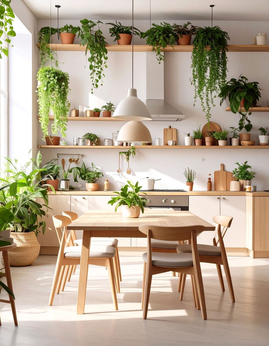 The Urban Jungle Kitchen Diner - 30 combined kitchen dining room ideas