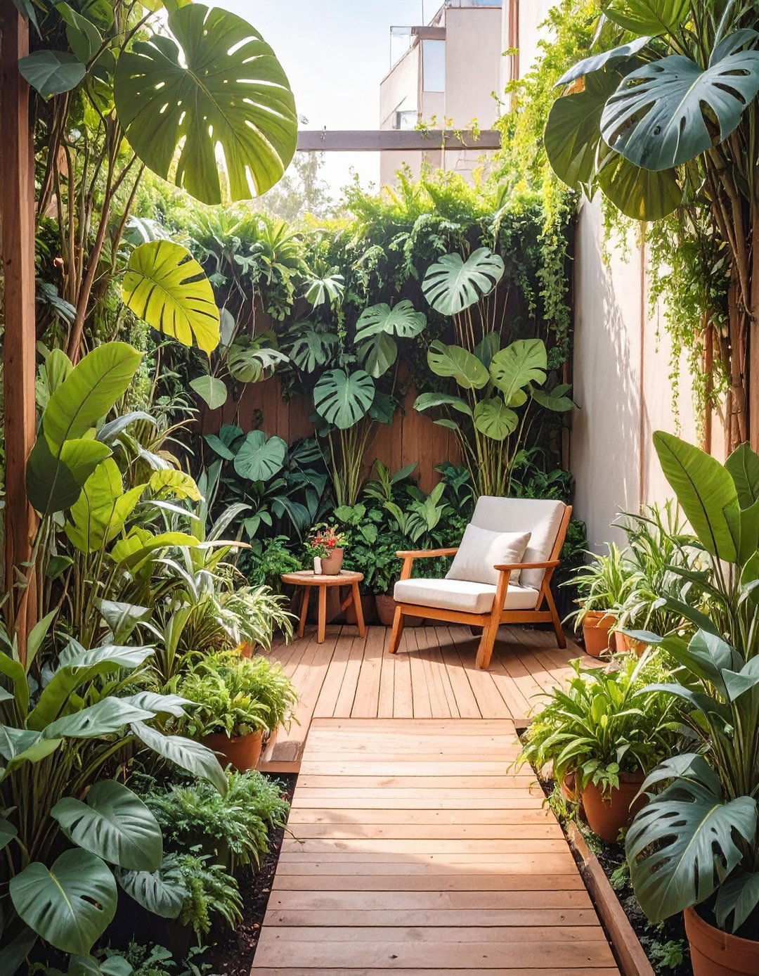 The Urban Jungle Oasis - 30 modern small backyard ideas