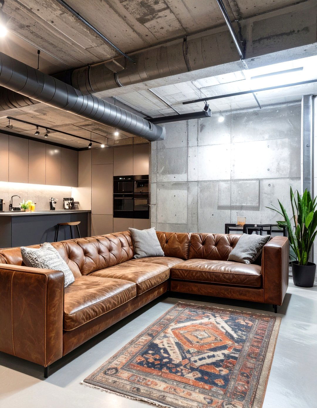 The Urban Loft Style Basement - 30 basement decor ideas
