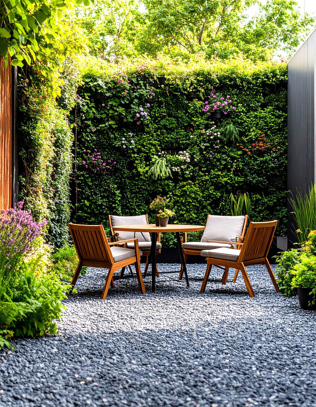 The Urban Oasis with a Gravel Floor - 30 gravel backyard ideas