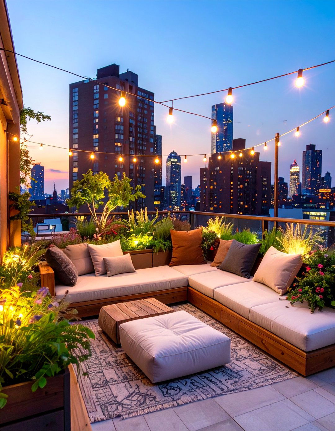 The Urban Rooftop Garden - 30 backyard seating ideas