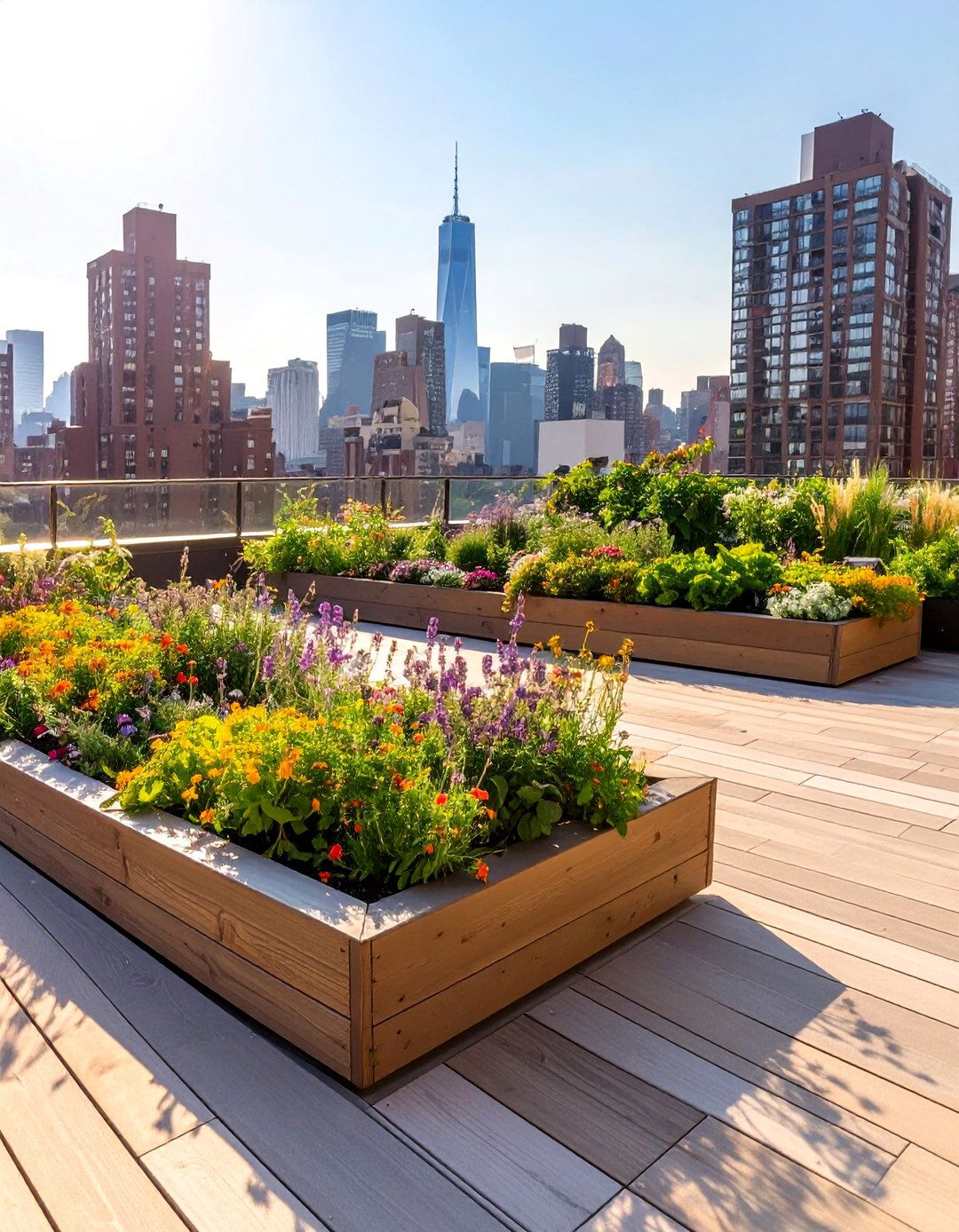 The Urban Rooftop Garden Deck - 30 deck design tool ideas