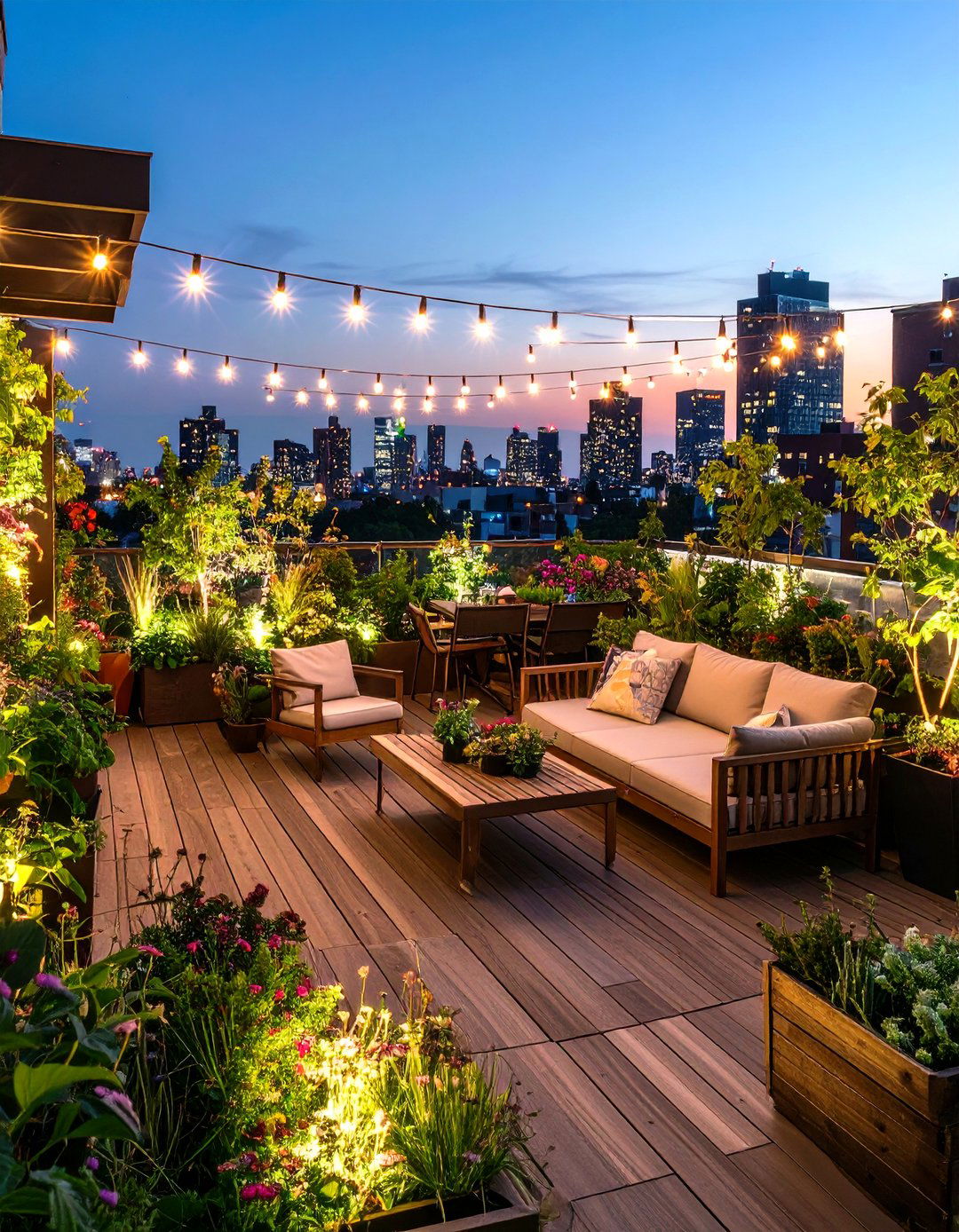 The Urban Rooftop Garden Patio - 30 diy patio ideas
