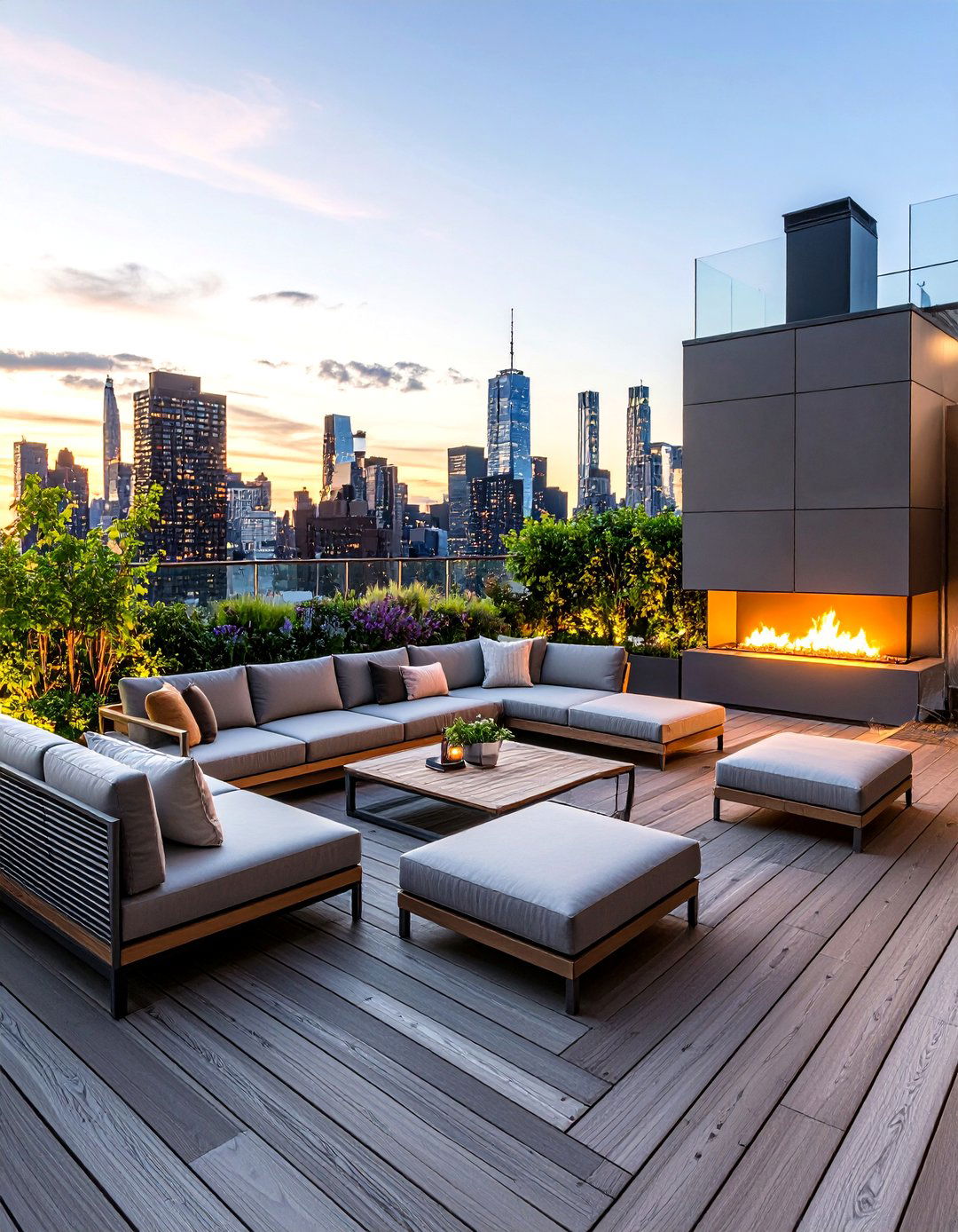 The Urban Rooftop Lounge - 30 how to design outdoor living spaces ideas