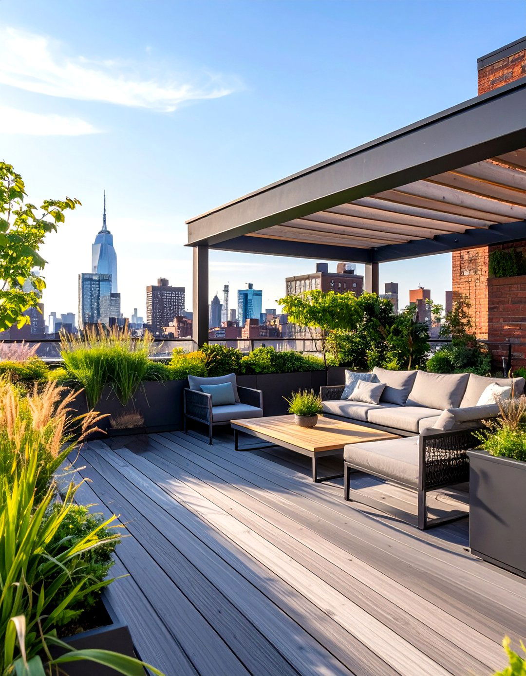 The Urban Rooftop Oasis Composite Deck - 30 composite deck ideas