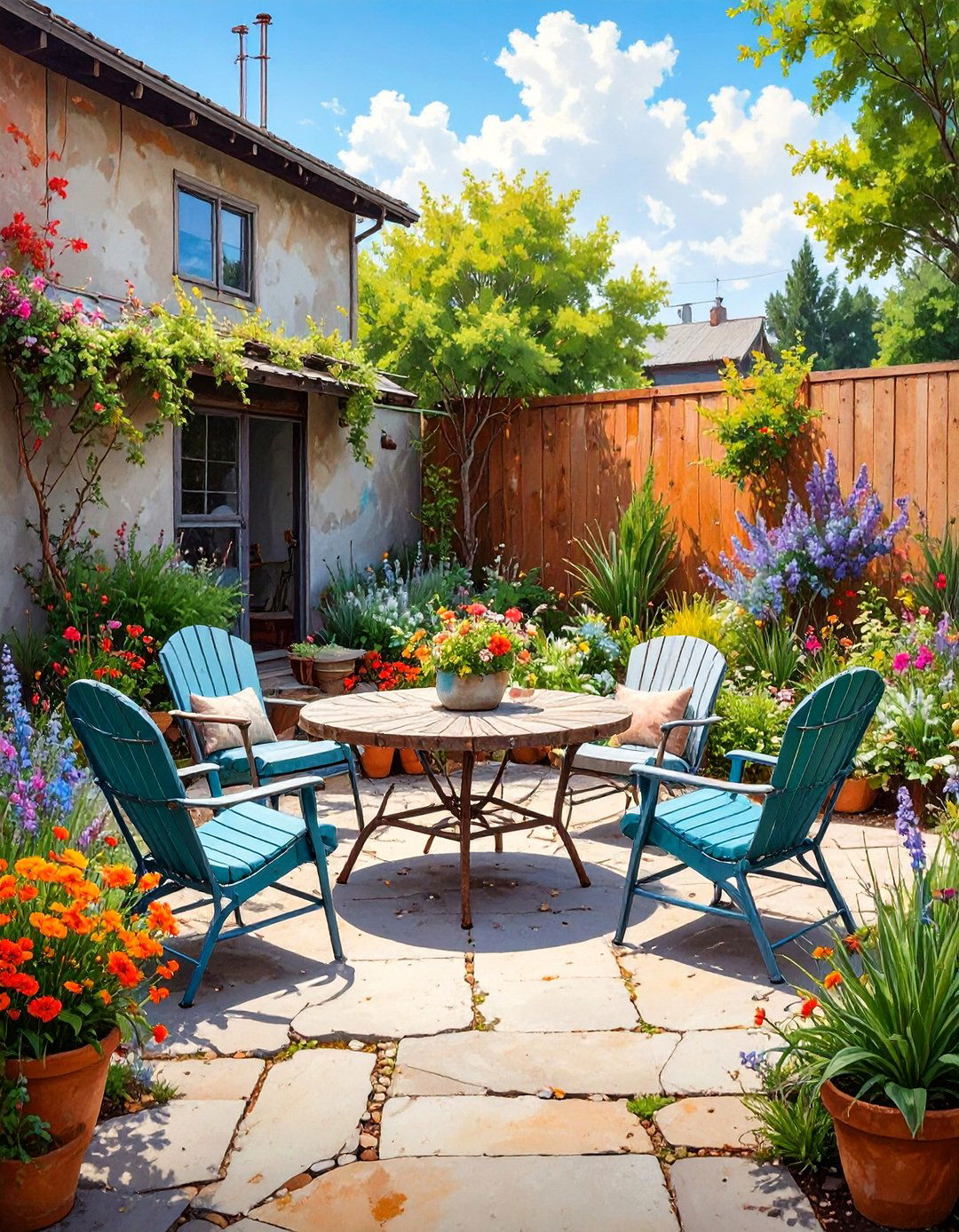 The Urban Salvage Yard Sanctuary - 30 backyard patio ideas on a budget