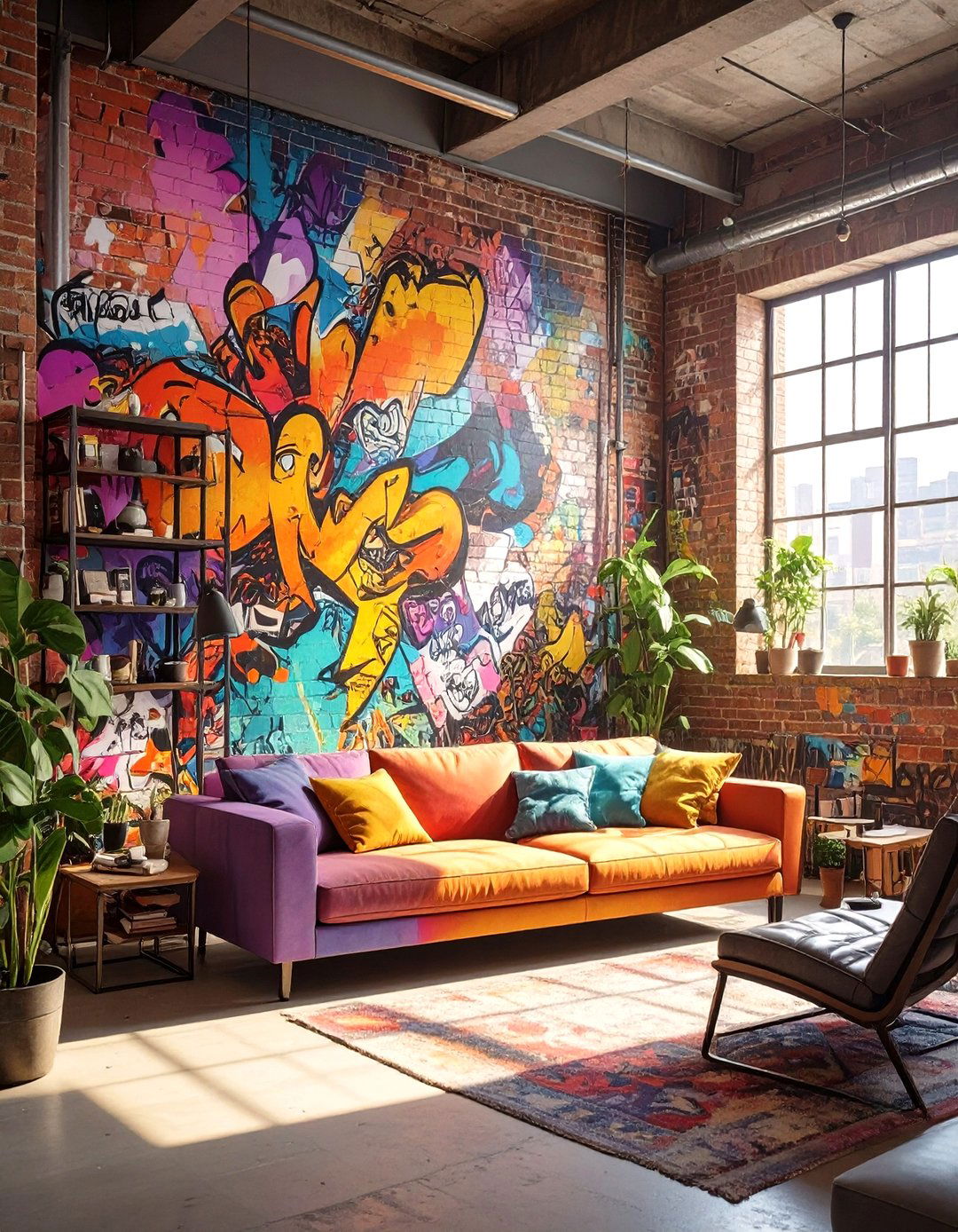 The Urban Street Art Wall - 30 man cave wall ideas