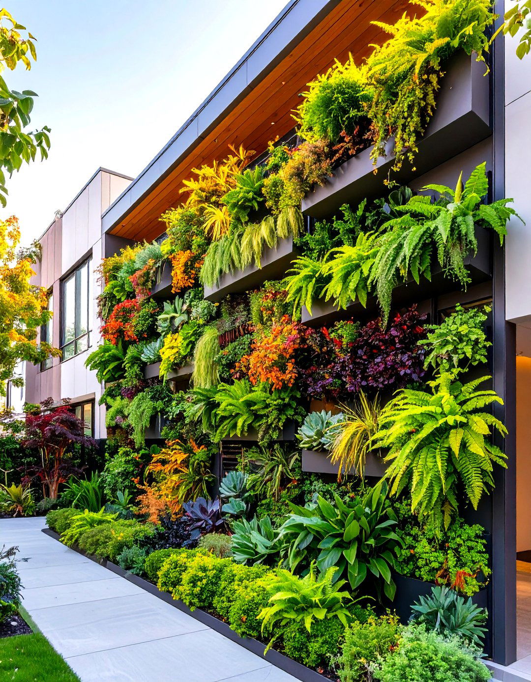 The Urban Vertical Garden - 30 front house landscaping ideas