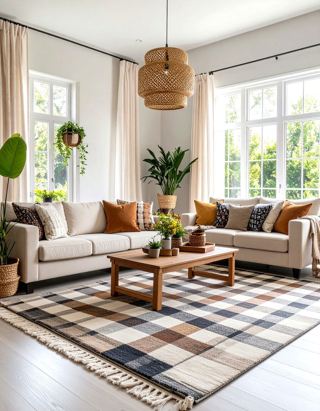 The Use of Checkerboard Patterns - 30 2025 living room trends