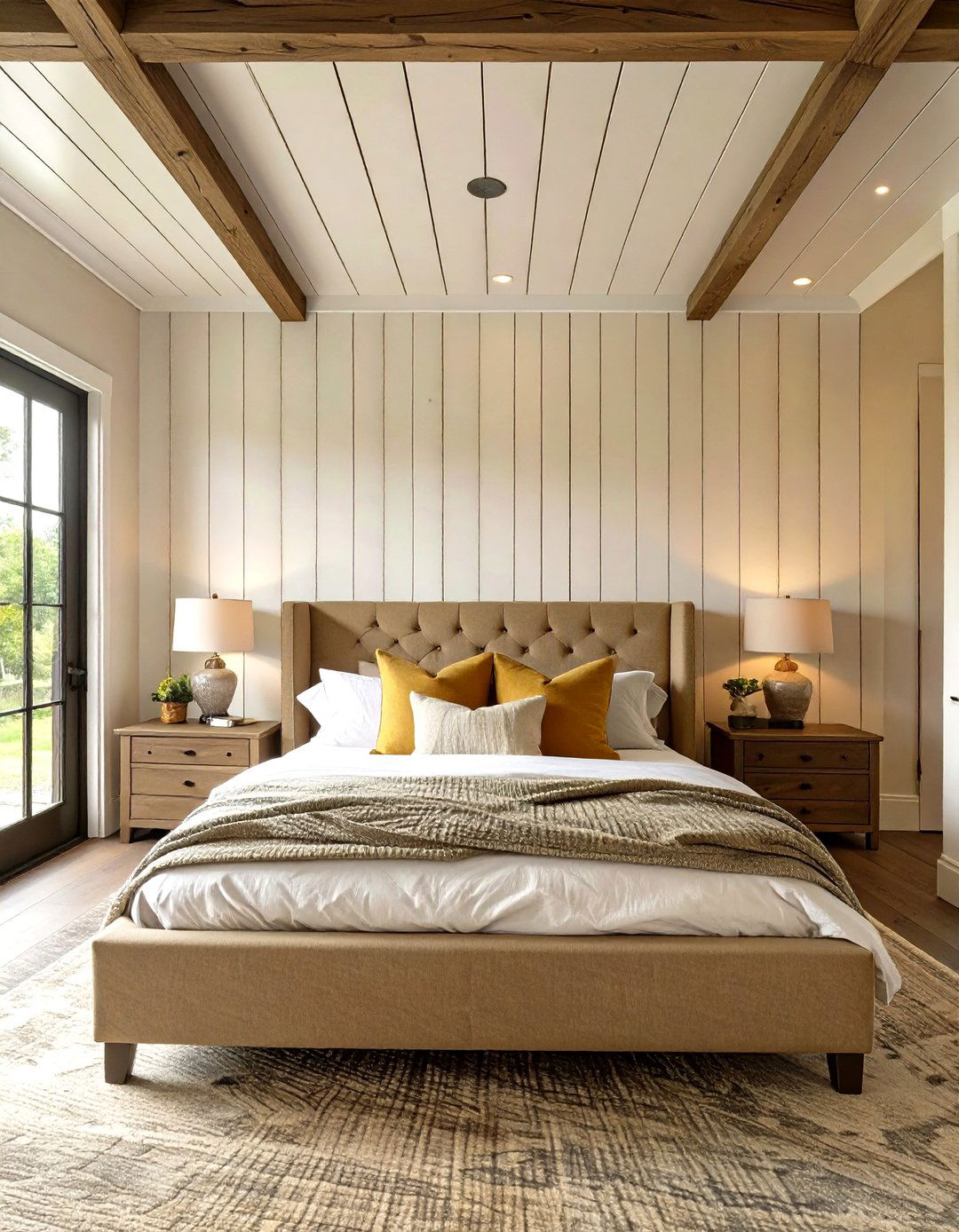The Use of ShiplapHorizontally and Vertically - 30 modern farm house design ideas