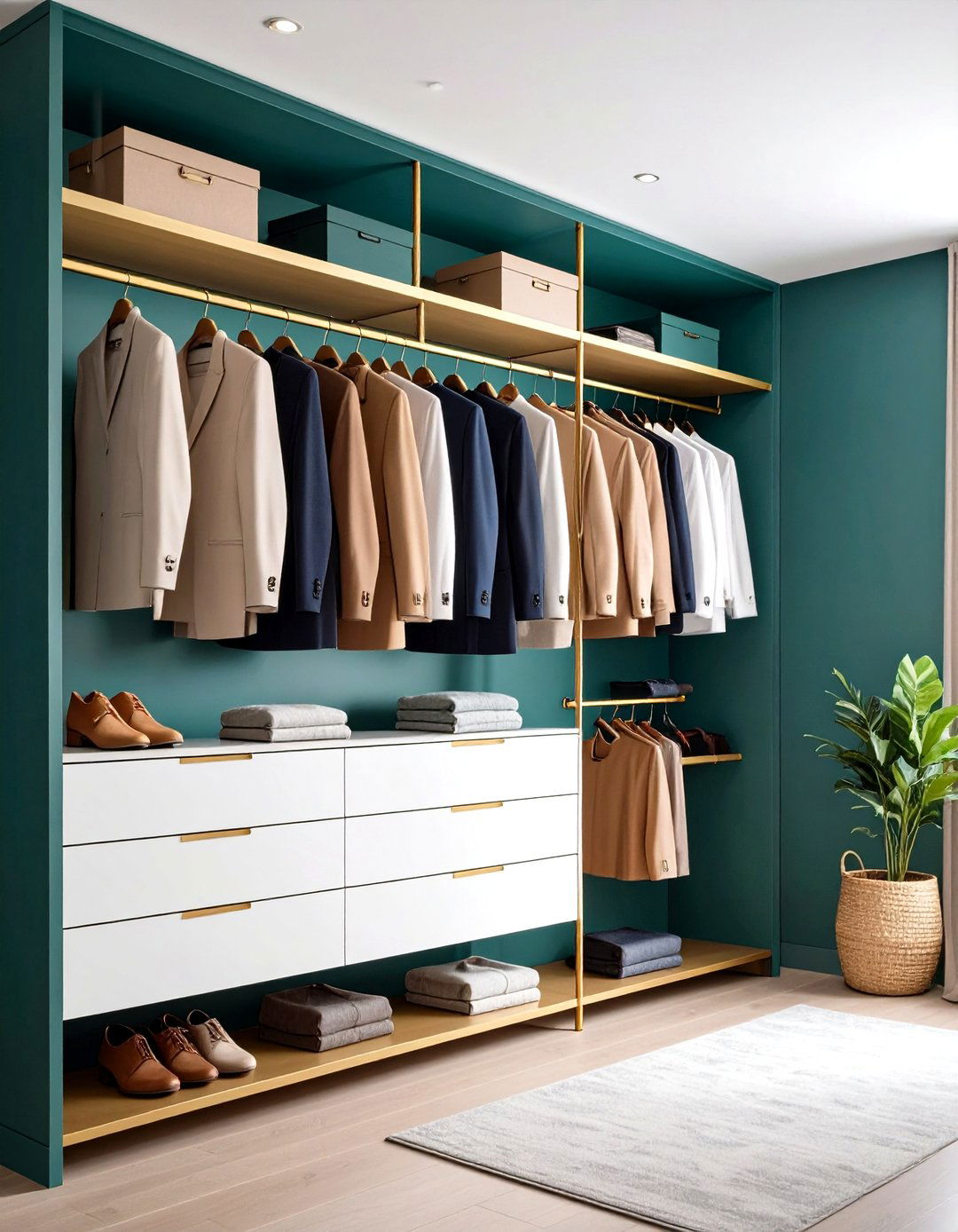 The Valet Hook Small Closet Feature - 30 layout small closet design ideas