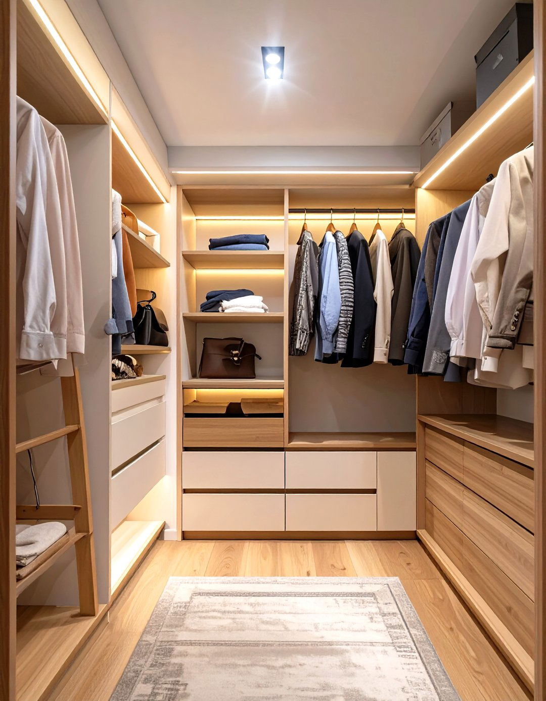 The Valet Inspired Closet Nook - 30 closet layout ideas