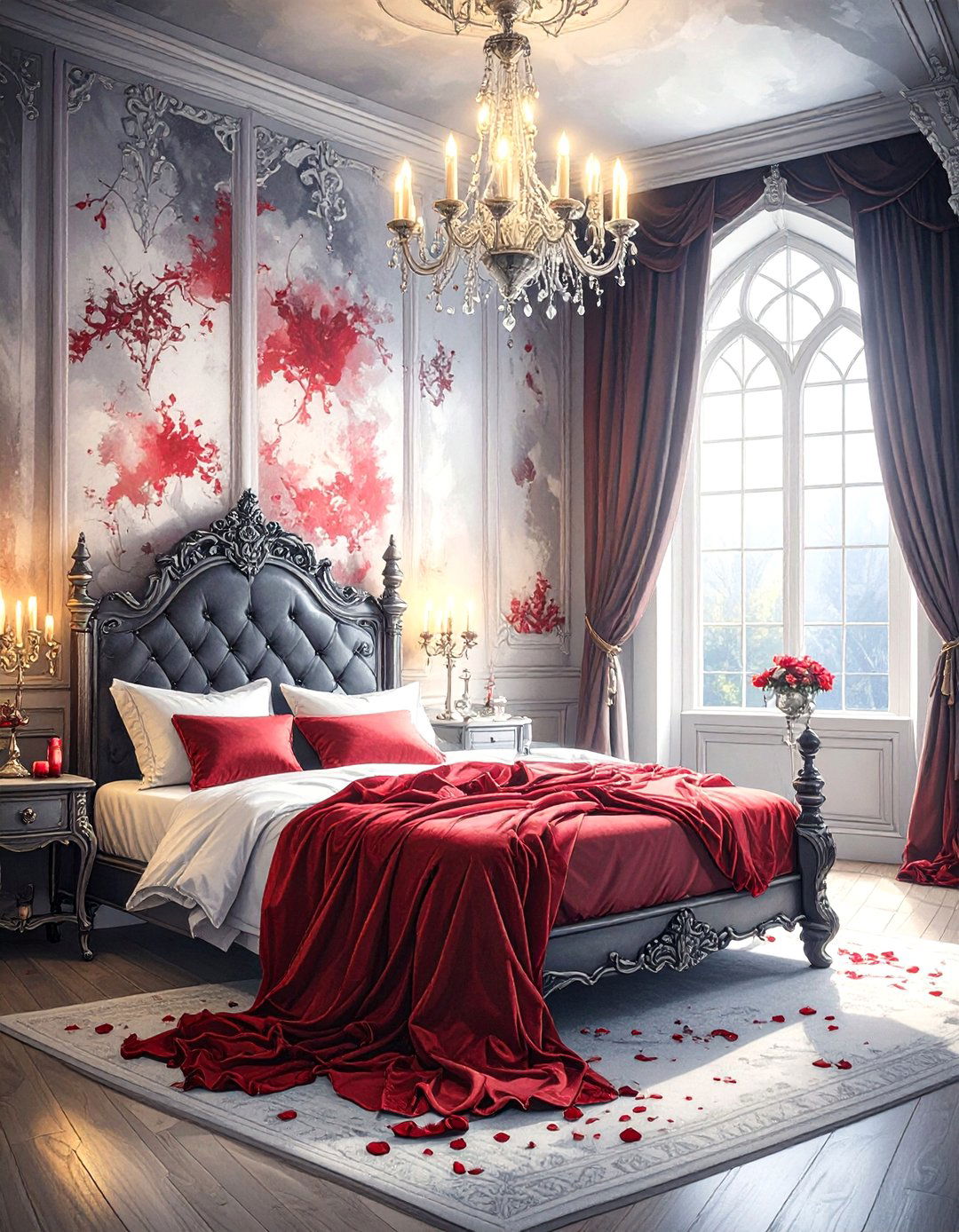 The Vampires Lair Bedroom - 30 dark romantic bedroom ideas