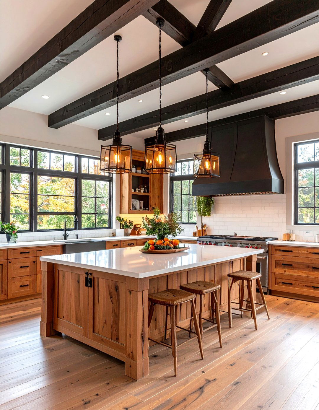 The Vaulted Ceiling Farmhouse Kitchen - 30 farmhouse kitchen decor ideas