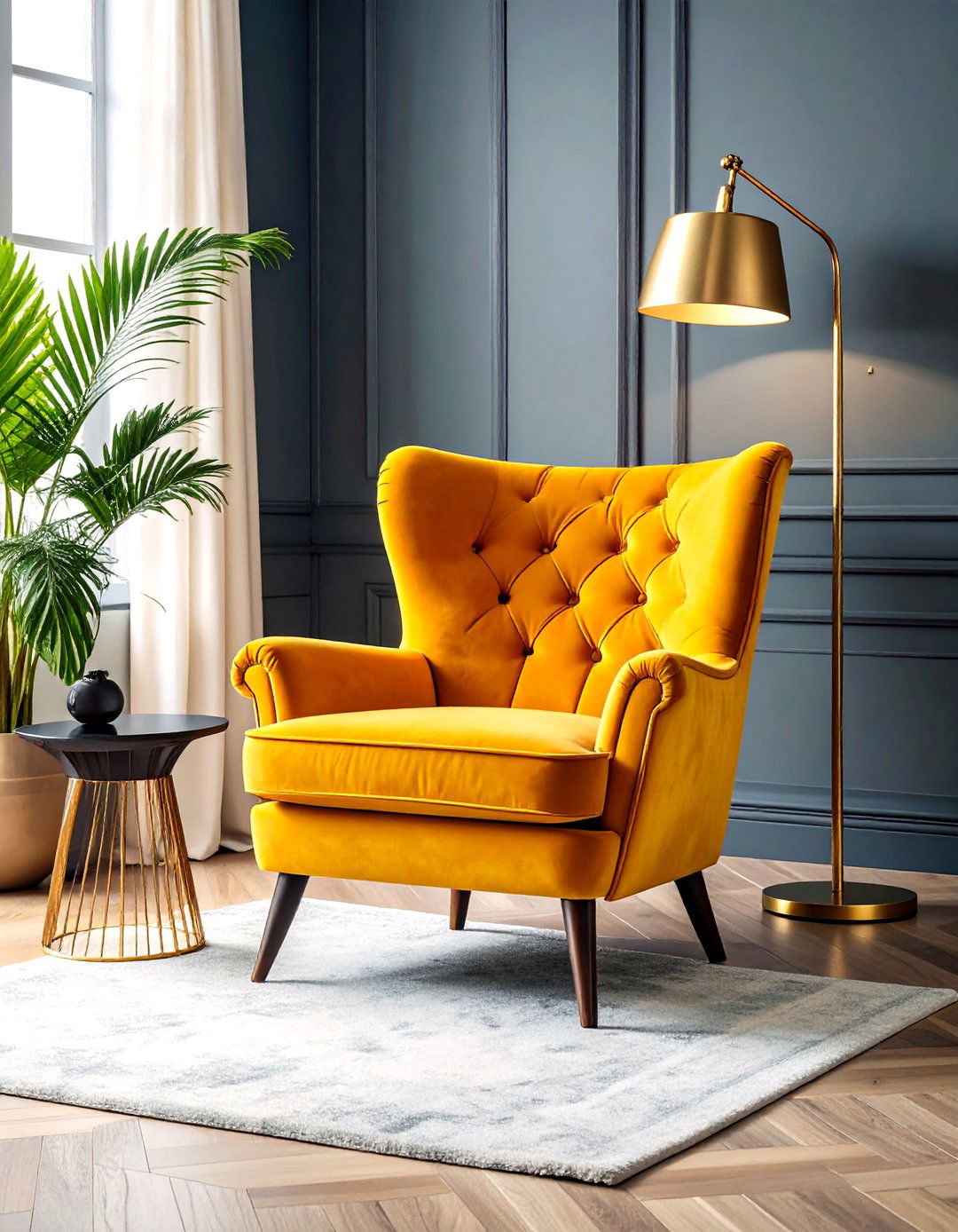 The Velvet and Brass Reading Nook - 30 1920's art deco interior design ideas