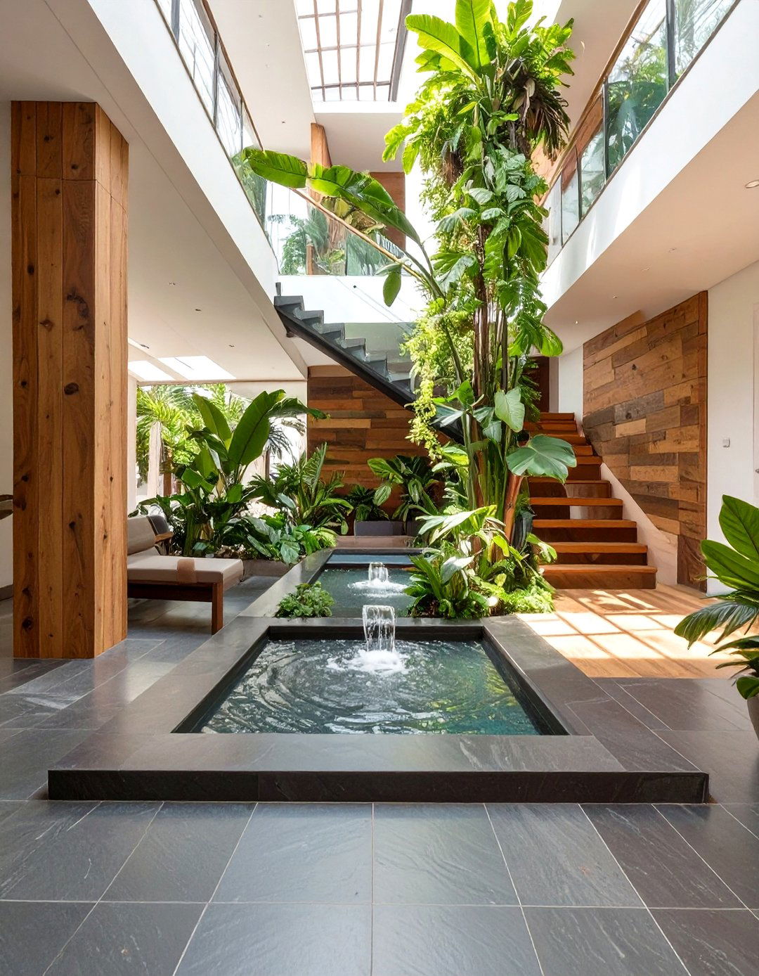 The Verdant Atrium Entrance - 30 biophilic interior design ideas