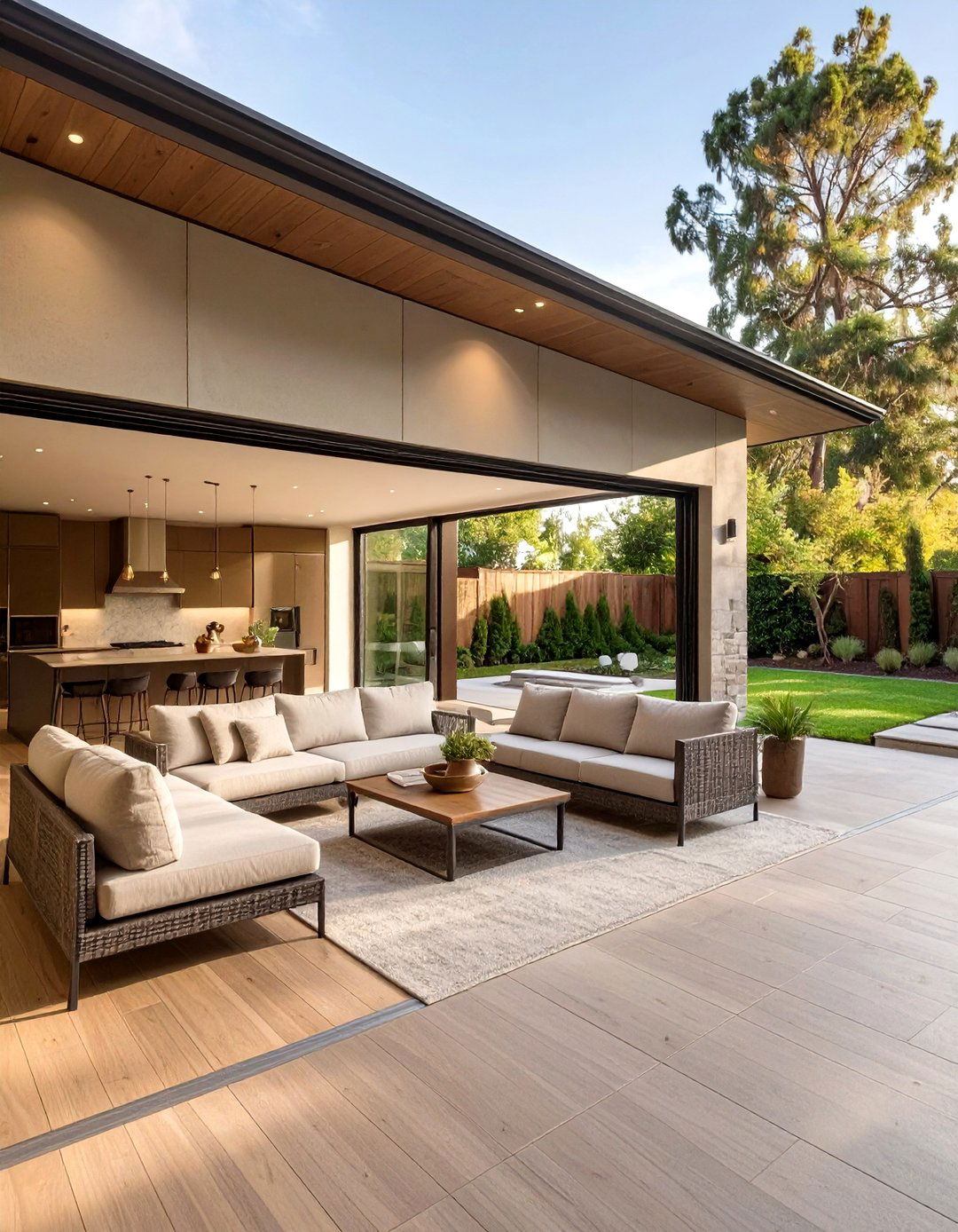 The Versatile Indoor Outdoor Living Space - 30 attached garage addition ideas