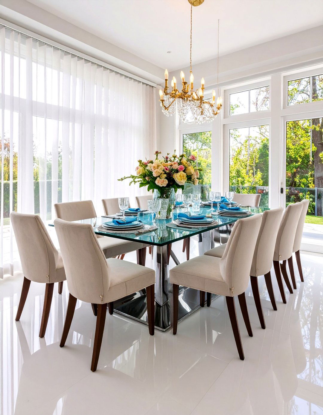 The Vertical Blinds Dining Area - 30 80s interior design ideas