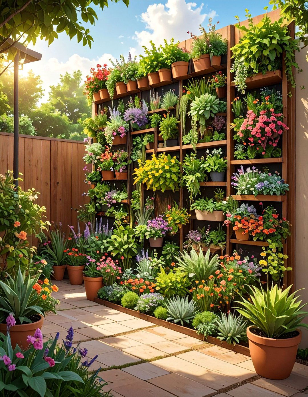 The Vertical Garden Oasis - 30 back yard garden ideas