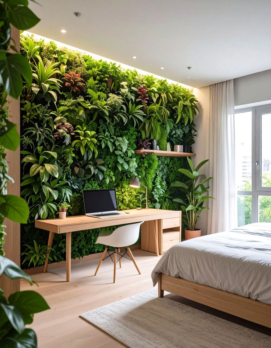 The Vertical Garden Office Bedroom - 30 office bedroom ideas