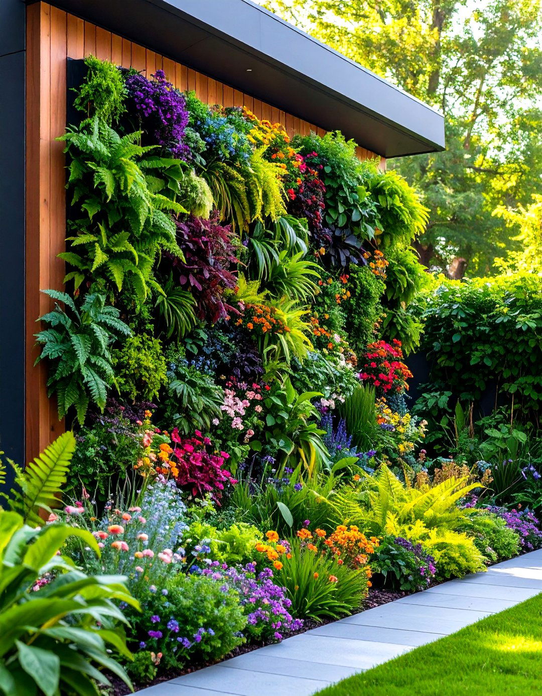 The Vertical Garden Wall - 30 garden ideas for backyard